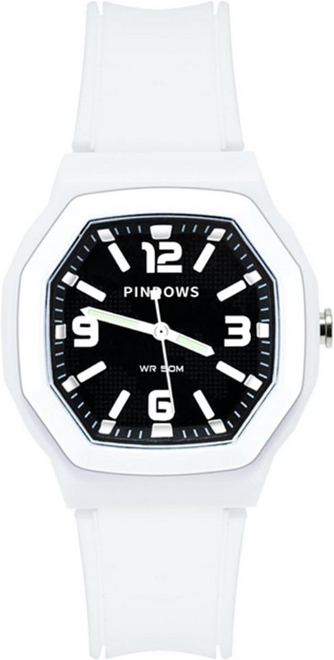 PINDOWS Fur Herren Watch, mit LED Leuchtend Digital und Analog 50M wasserdichte Sportlich von PINDOWS