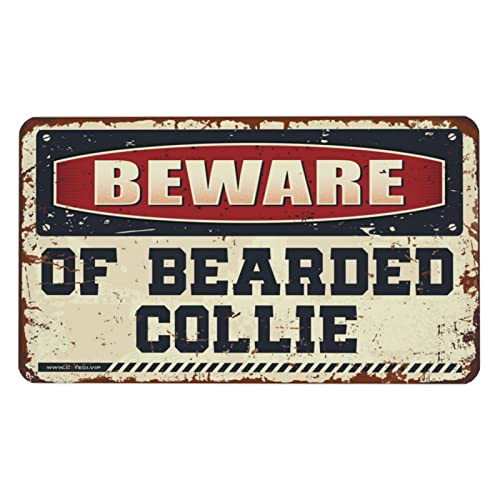 Crazy Mouse Pad Beware Of Bearded Collie Mauspad sarkastisches Mauspad Niedliches Mauspad von PITFS