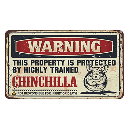 Crazy Mouse Pad Warning This Property Is Protected By A Highly Trained Chinchilla Mouse Pad Gaming Mouse Pad Sarkastic Mouse Pad von PITFS