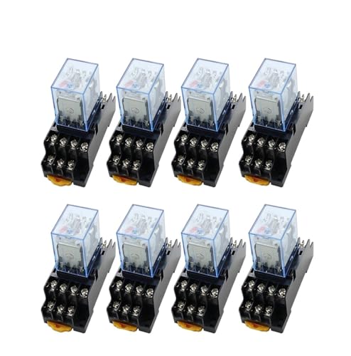 10Sst MY4NJ DC12V AC12V DC24V AC24V Coil 5A 4NO 4NC LED Indicator Power Relay DIN Rail 14 Pin time relay with socket base PIUHRKLEVD(AC,36V) von PIUHRKLEVD