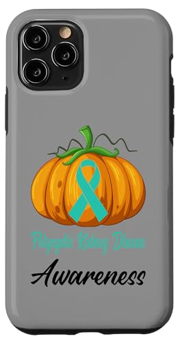 Hülle für iPhone 11 Pro Polyzystische Nierenerkrankung PKD Bewusstsein Kürbis Halloween von PKD Awareness products (Lwaka)