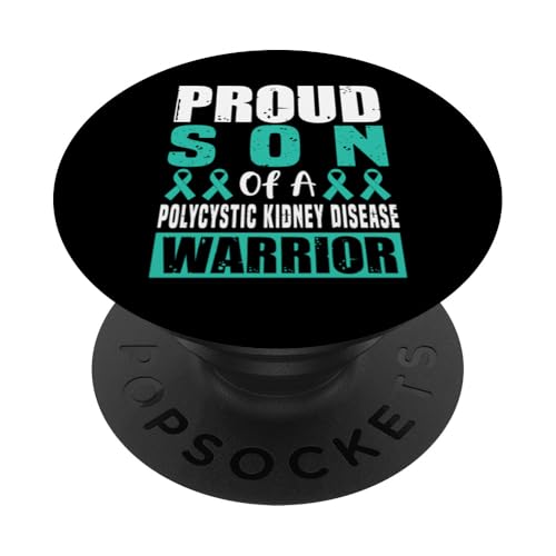 Polyzystische Nierenerkrankung PKD Awareness Son Support Family PopSockets mit austauschbarem PopGrip von PKD Awareness products (Lwaka)