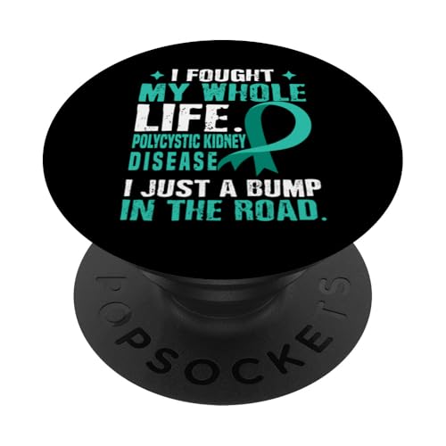 Polyzystische Nierenerkrankung PKD Awareness Teal Ribbon Support PopSockets mit austauschbarem PopGrip von PKD Awareness products (Lwaka)