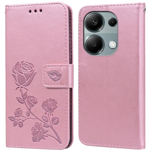 Hülle für Redmi Note 13 Pro 4G/Poco M6 Pro 4G Handyhülle,Klappbar Tasche Case,Standfunktion,Kartenfach,Silikon Bumper,Stoßfeste Schutzhülle Cover für Redmi Note 13 Pro 4G/Poco M6 Pro 4G von PKQTOP