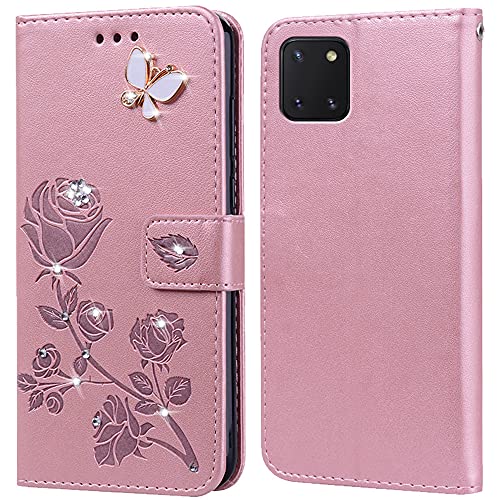 PKQTOP Hülle für Samsung Galaxy A81/Note10 Lite Handyhülle,Klappbar Tasche Case,Standfunktion,Kartenfach,Silikon Bumper,Stoßfeste Schutzhülle Cover für Samsung Galaxy A81/Note10 Lite von PKQTOP