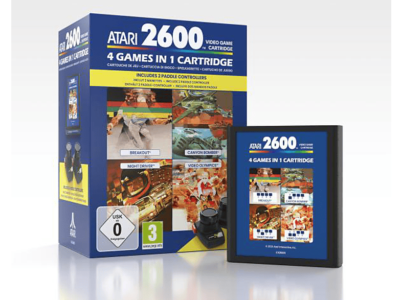 ATARI2600+ 4 IN 1 GAME CAR AND PADDLE PACK - [PC] von PLAION
