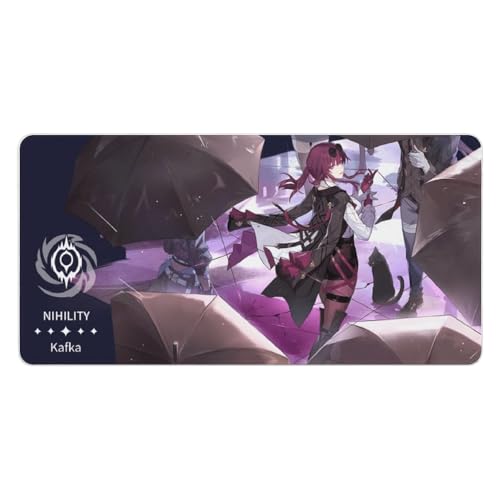 PLAYDOM HonKai Star Rail JingYuan JingLiu FeiXiao LingSha Imbibitor Lunae Gaming Mouse Pad Anti-Rutsch Gummibasis, Bequeme Laptop Mouse Pad Desktop Mouse Pad (Kafka,16 * 30in) von PLAYDOM