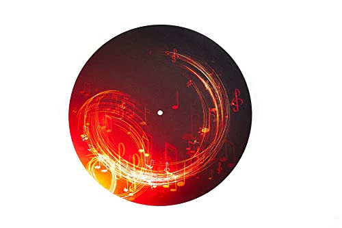 Slipmat - Plattenspieler Matte aus Gummi Dance of Melody - Matte für Grammophon 30,5 cm (12') von PLAYMATS