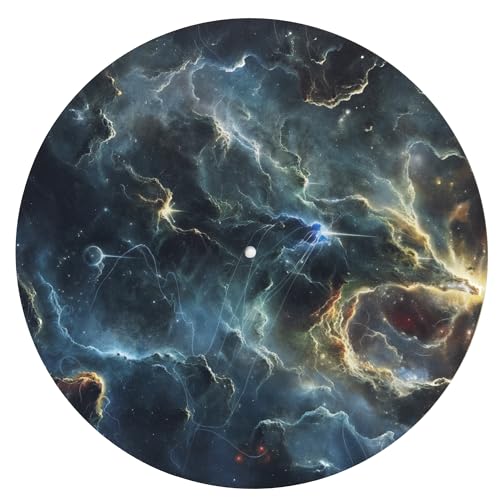 Slipmat - Plattenspieler Matte aus Gummi Nebula - Matte für Grammophon 30,5 cm (12') von PLAYMATS