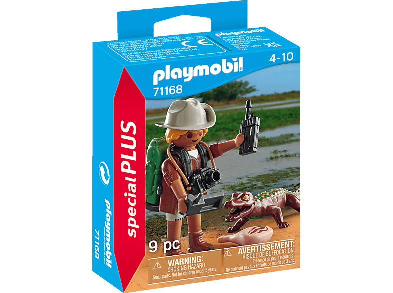 PLAYMOBIL 71168 Forscher mit jungem Kaiman Spielset, Mehrfarbig von PLAYMOBIL