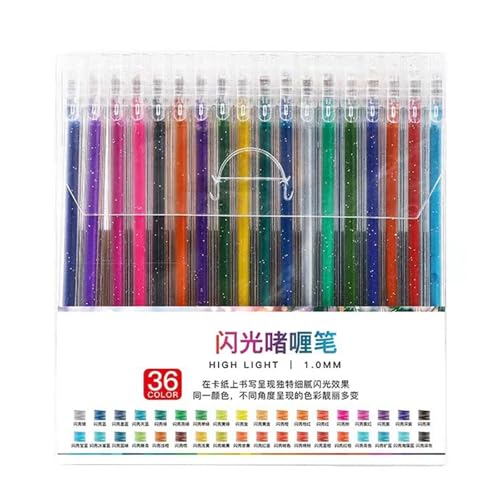 36Pcs Bunte Gel Stift Für Malbuch Bunte Highlighter Stift Schreiben Stift Für Journaling Scrapbooking Karte Der von PLCPDM