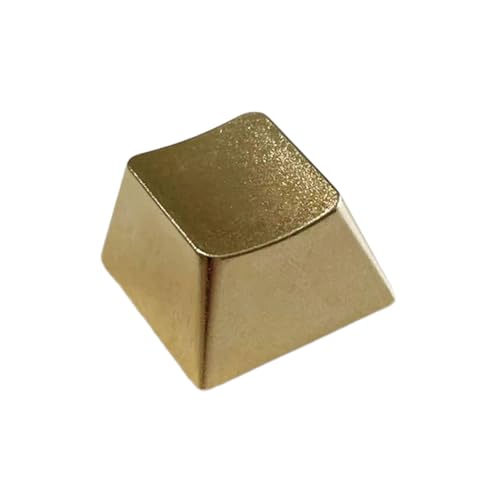 PLCPDM Tastenkappe Für Mechanische Tastatur Tastenkappe Aus Legierung Mit Mattem Gold Finish Lebensdauer von PLCPDM