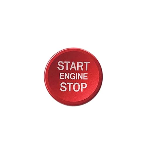 PNBVW Auto Styling Aufkleber Ring Auto Motor Start Stop Taste Abdeckung Fall for A//u//d//i A4 B8 B9 A5 A6 4f A7 C7 Q3 Q5 S3 Auto Zubehör(Red) von PNBVW