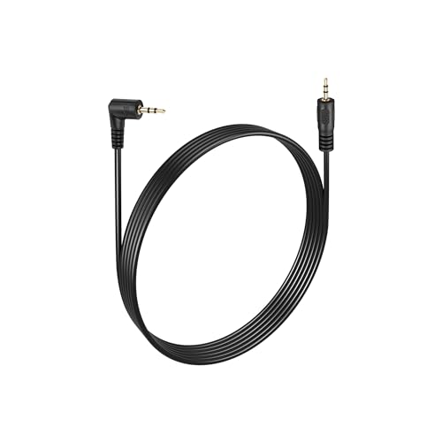 PNGKNYOCN Rechtwinkliges 2,5-mm-Audio-Aux-Kabel, 90-Grad-Winkel 2,5-mm-TRS-Stecker auf 2,5-mm-Stecker Headset-Kopfhörer-Stereo-Audio-Adapterkabel (90 Degree to Straight, 1.8M) von PNGKNYOCN