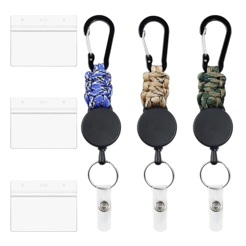 3Pcs Schlüsselanhänger Ausziehbar,Schlüsselband Ausziehbar,Einziehbarer Ausweis JoJo Schlüsselkette mit 60cm Stahlseil,Einziehbarer Schlüsselanhänger Schlüsselkette mit 3 Karabiner Scheckkartenhülle 3Pcs Schlüsselanhänger Ausziehbar,Schlüsselband Ausziehbar,Einziehbarer Ausweis JoJo Schlüsselkette mit 60cm Stahlseil,Einziehbarer Schlüsselanhänger Schlüsselkette mit 3 Karabiner Scheckkartenhülle von PNITVOAR