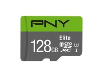 PNY Elite, 128 GB, MicroSDXC, Klasse 10, UHS-I, Class 1 (U1), V10 von PNY Technologies