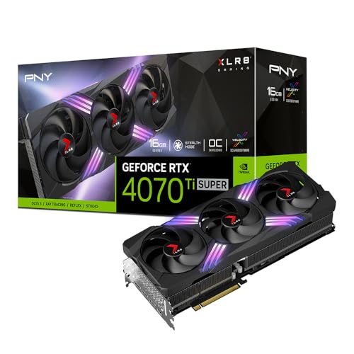 PNY GeForce™ RTX 4070 Ti SUPER™ 16GB XLR8 Gaming Verto™ Epic-X RGB™ Overclocked Triple Fan DLSS 3 von PNY