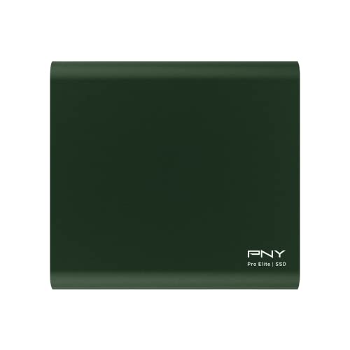 PNY Pro Elite CS2060 Color Edition 500GB USB 3.2 Gen 2 Portable SSD Typ-C Dunkelgrün von PNY