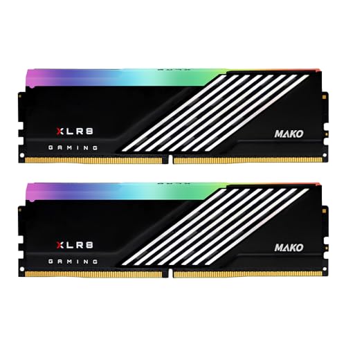 PNY XLR8 Gaming Epic-X RGB™ MAKO 32GB (2x16GB) DDR5 6000MHz (PC5-48000) CL40 1.3V Desktop Memory Kit (MD32GK2D5600040MXRGB) von PNY
