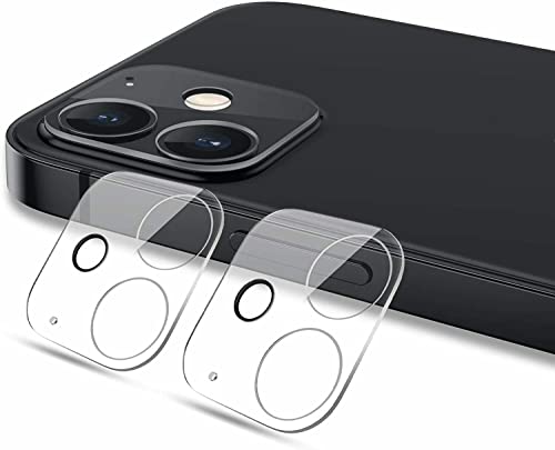 iPhone 12 / Mini/Pro/Max Kamera Schutz Folie Panzerfolie Hart-Glas Linse Cover - 2 Stück (Für Apple iPhone 12 Mini) von POEGO