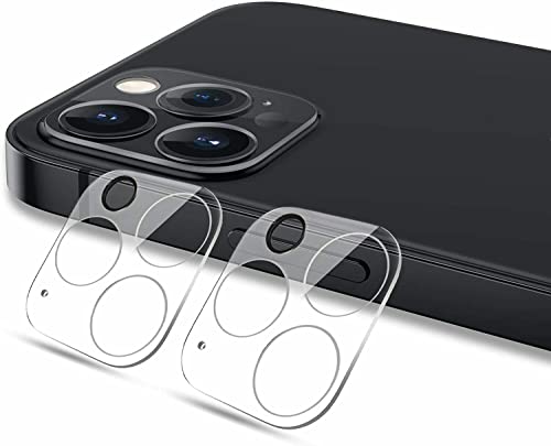 iPhone 12 / Mini/Pro/Max Kamera Schutz Folie Panzerfolie Hart-Glas Linse Cover - 2 Stück (Für Apple iPhone 12 Pro) von POEGO