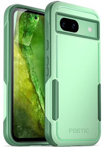 POETIC Neon Series Hülle Kompatibel mit Pixel 8A 5G 6,1 Zoll, Dual Layer Heavy Duty Robuste Leichte Schlanke Stoßfeste Outdoor Schutzhülle, Minze von POETIC