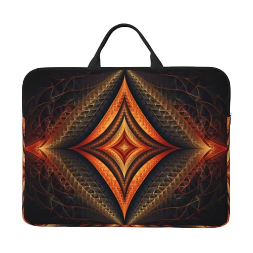 Symmetrische Rhombus-Laptop-Tasche, langlebig, stoßfest, tragbare Laptoptasche für 14-Zoll-Laptops von POEZJZW