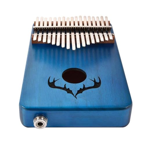 professionelle Kalimba 17-Tasten-Kalimba-Daumenklavier mit Tasche Gelb/Braun/Blau 17-Tasten-Stimmgerät für Anfänger(3) von POHTYIT