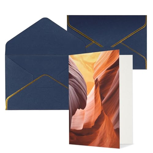 Antelope Canyonthe Vertikales Design von Perlen-Umschlag-Grußkarten ist elegant und einzigartig, geeignet für Weihnachten, Geburtstage und Jubiläen von POKIKKJH