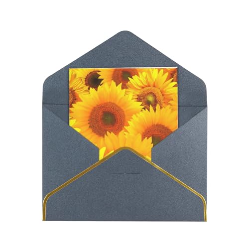 Gelbe Sonnenblume. Das vertikale Design von Perlen-Umschlägen ist elegant und einzigartig, geeignet für Weihnachten, Geburtstage und Jubiläen von POKIKKJH