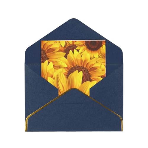 Gelbe Sonnenblume. Das vertikale Design von Perlen-Umschlägen ist elegant und einzigartig, geeignet für Weihnachten, Geburtstage und Jubiläen von POKIKKJH