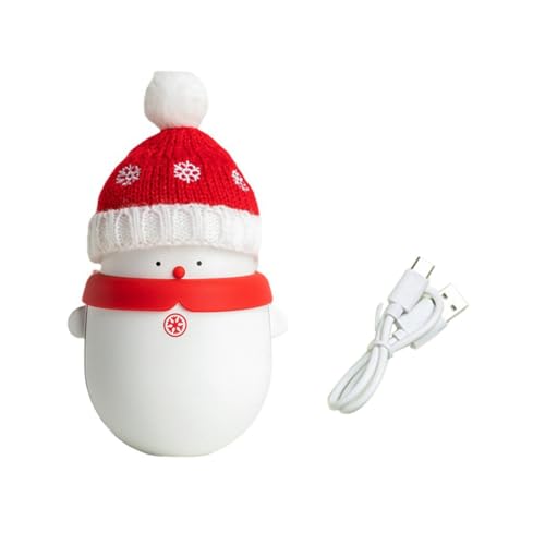 POLISH 2-In-1 Elektrischer Handheizer, USB-Aufladung, Schneemann, Selbsterwärmende Handwärme, Einstellbare Temperatur, Wiederverwendbar, Langlebig, Einfache Installation von POLISH