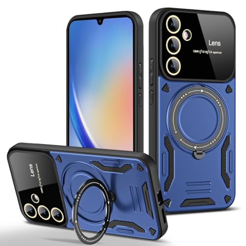 PONRFEKT for Samsung A34 Case,erleben Sie den Spaß der kostenlosen Anpassung und bieten Sie eine Neue Möglichkeit,Ihr Mobiltelefon zu bedienen Hülle für Samsung A34-Blau von PONRFEKT