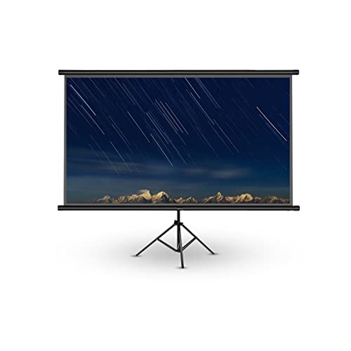 POOIQX Portable 16: 9 Projektor 72 84 100 Zoll White Projection Screen Rand-Projektor-Bildschirm Fernseher Home Audio-Visual-Bildschirm,Robust und Faltbar(84 inch) von POOIQX