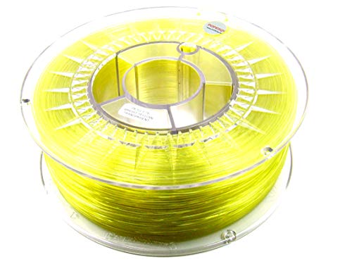 POPESQ® 1 Kg x Premium Filament 3D Drucker PETG 1.75mm Gelb Transparent #A2510 von POPESQ