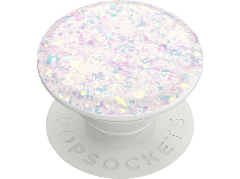 POPSOCKETS PopGrip Basic Iridescent Confetti White Handyhalterung, Mehrfarbig von POPSOCKETS