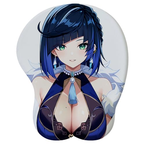 Computer Mouse Pad Anime Girl Ästhetisches Waifu Maus Pad rutschfest Gaming Maus -Pads mit Handgelenksunterstützung von PORNHUX