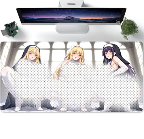 Sexy Anime Girl CharacterMauspad xxxl 600x300 Large XXL Mouse Pad Desk Mat Gaming Mat Pad Improved Precision and Speed Rubber Base for Stable Grip on Smooth Surfaces Table Pad von PORNHUX