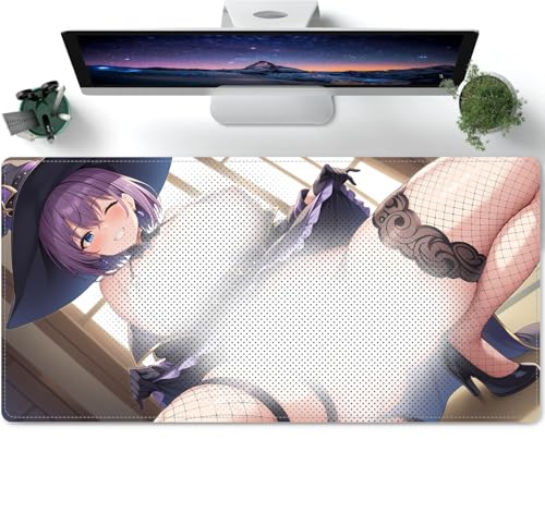 Sexy Anime Girl EcchiMauspads XL 600x300 Gaming Mauspad XXL Gaming Mousepad rutschfest und Wasserabweisend Mauspad Groß Mouse Pad XXL Gaming Schreibtischunterlage von PORNHUX