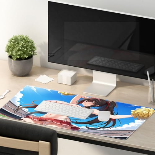 Sexy Anime Girl Funny Mauspad XXL 1200x600 XXL Gaming Mauspad XXL Mousepad groß Motiv Tischunterlage Extra Large Size verbessert Präzision und Geschwindigkeit für Roccat Razer Logitech Maus und Tas von PORNHUX