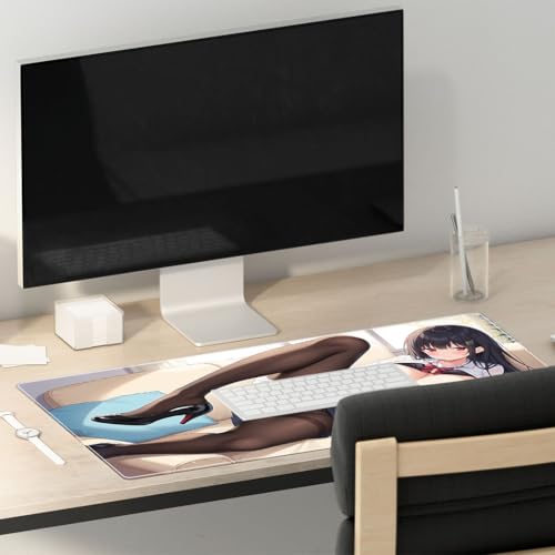 Sexy Anime Girl Funny Mauspad XXXL 1000x400 Gaming Mauspad XXL Gaming Mousepad XXL rutschfest und Wasserabweisend Mauspad Groß Mouse Pad XXL Gaming Schreibtischunterlage von PORNHUX