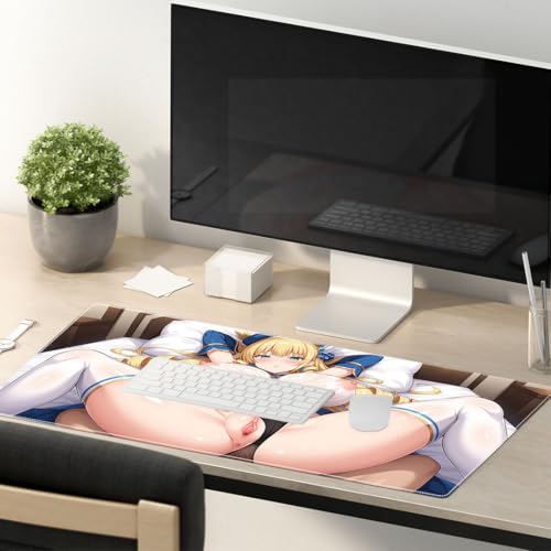 Sexy Anime Girl Girlfriend Mauspad XXL 700x300 XXL Mauspad Gaming XXL Mousepad groß Motiv Tischunterlage Large Size verbessert Präzision und Geschwindigkeit auch für Roccat Razer Logitech Maus und von PORNHUX