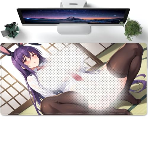 Sexy Anime Girl KawaiiGaming Mouse Pad XXL 600x300 Übergröße Mauspad Gaming - Mousepad groß - Tischunterlage Large Size - verbessert Präzision und Geschwindigkeit von PORNHUX