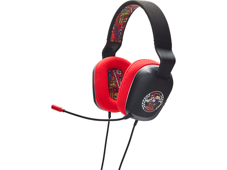 POWERA Mario Kart Rivals, Over-ear kabelgebundenes Stereo-Headset Mehrfarbig von POWERA