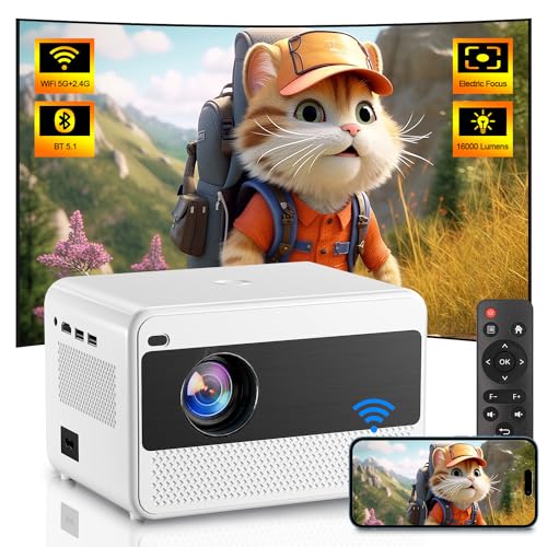 Beamer 5G WiFi Bluetooth Full HD 1080P Video LED Beamer 16000 Lumen 200-Zoll Zoom Tragbare Heimkino Projektor Kompatibel mit Smartphone/Fire Stick/Laptop/PS5 Beamer 5G WiFi Bluetooth Full HD 1080P Video LED Beamer 16000 Lumen 200-Zoll Zoom Tragbare Heimkino Projektor Kompatibel mit Smartphone/Fire Stick/Laptop/PS5 von POYBPCY