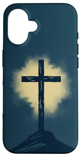 Hülle für iPhone 16 Kreuz Symbol des Glaubens religiöses christliches Design von PP Jesus Love