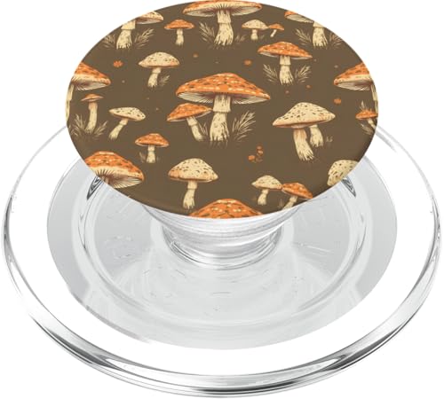 Retro-Pilz-Muster Cottagecore Natur Ästhetik PopSockets PopGrip für MagSafe von PP Mushroom Lovers