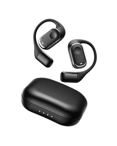 PPLKHS Noise Cancelling Ohrhörer Offene Ohrhörer TWS-Kopfhörer Mit Geräuschunterdrückung Bluetooth-Ohrhörer Bluetooth-Headset Laufkopfhörer Workout-Kopfhörer Bluetooth Kopfhörer(Black) von PPLKHS