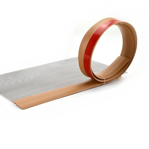 100/200/300cm Rampe Übergangsprofil Selbstklebend, Pvc Übergangsleiste Höhen-Ausgleichsprofil, Vinyl Abschlussprofil, Geeignet Für Teppich Und Dünne Bodenbeläge(Brown,3.5 * 100cm/1.38 * 39.4in) von PQPQLI