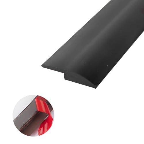 Pvc Übergangsstreifen 100/200/300cm, Übergangsprofil Selbstklebend, Vinyl Übergangsschiene Abschlussprofil, Übergangsstreifen Für Bodenleiste, Höhenausgleich Bodenprofil(Black,3.5*200cm/1.38*78.7in) von PQPQLI